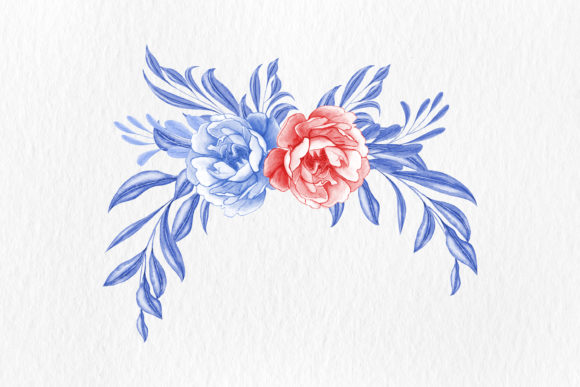 Blue Floral Watercolor: Fresh Illustrations for Brands