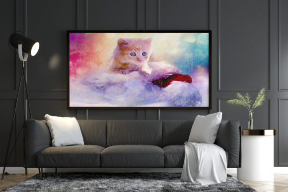 Cat Watercolor Artwork for Illustrations