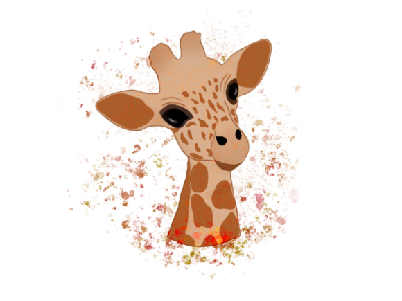 Watercolor Giraffe Illustrations