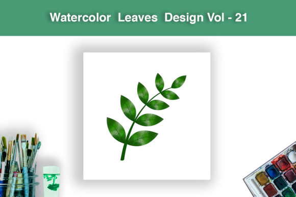 Watercolor Leaves Design Vol -21 Illustrations